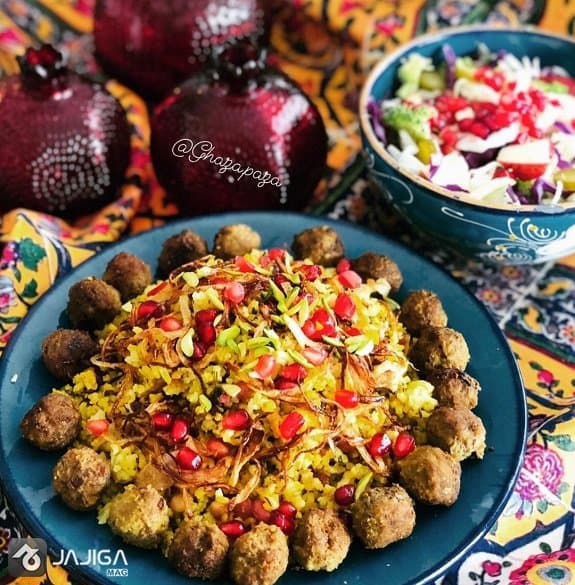 انار پلو شیرازی