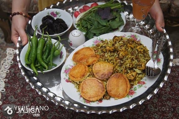 لوبیا پلو شیرازی