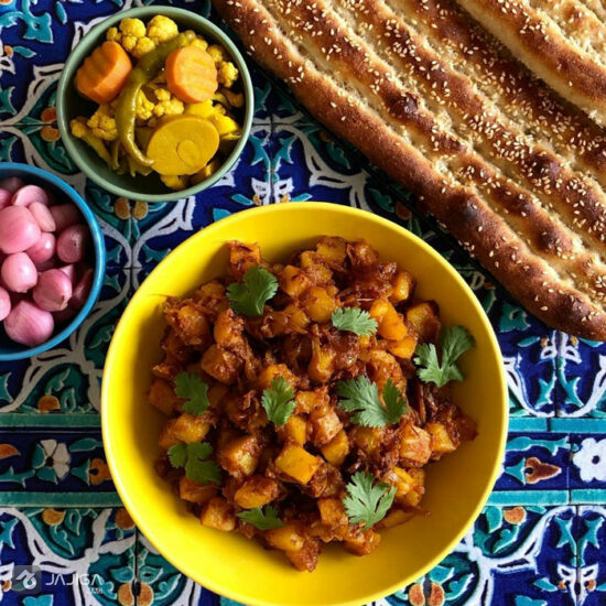 غذاهای شیراز_دوپیازه آلو