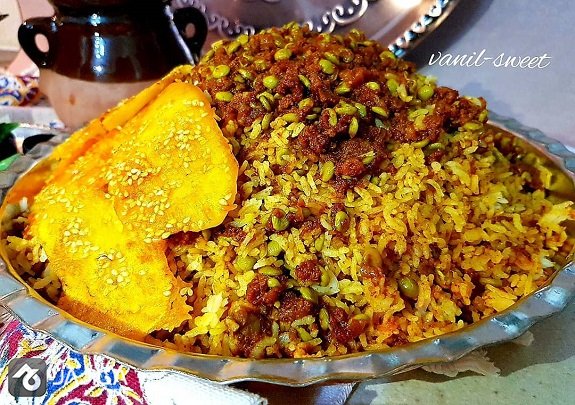  ونوشک پلو در غذاهای محلی کرمانشاه